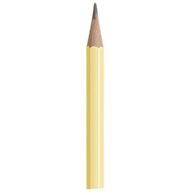 Afbeelding van STABILO Swano pastel potlood, HB, met gom, geel potlood