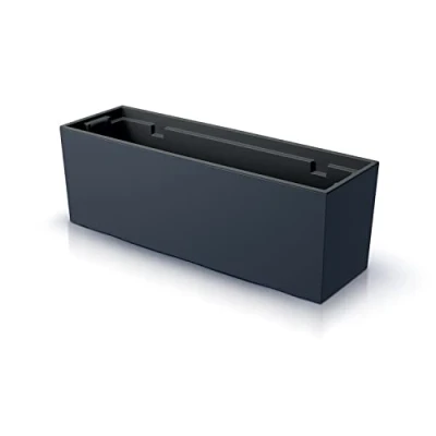 Afbeelding van Prosperplast Urbi Case bloempot met inzet Rechthoekige UV bestendig (580x180x195mm, Antraciet)
