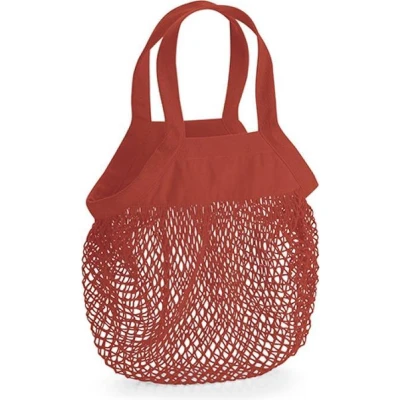 Afbeelding van Organic Cotton Mini Mesh Grocery Bag (Rust Oranje)