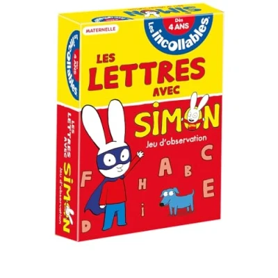 Afbeelding van LES LETTRES AVEC SIMON JEU D&#039;OBSERVATION (AVEC 52 CARTES)