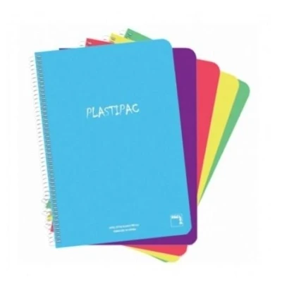 Afbeelding van Schrift Pacsa Plastipac Multicolour 80 Lakens Din A4 (5 Stuks)