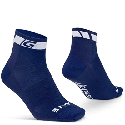 Afbeelding van GripGrab Classic Low Cut Zomer Fietssokken 1 Paar Korte Coolmax Sokken Navy Blauw Unisex Maat XS (35 38)