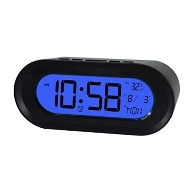 Afbeelding van Radio alarmklok ELBE Zwart Thermometer