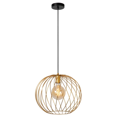 Afbeelding van Lucide Hanglamp Danza 40cm Goud/Messing