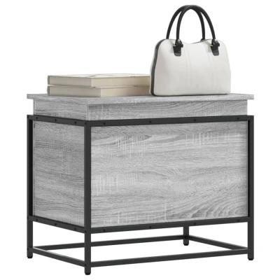 Afbeelding van vidaXL Opbergbox met deksel 60x40x51,5 cm bewerkt hout grijs sonoma