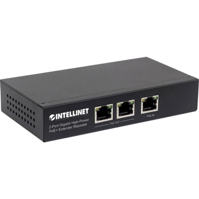 Afbeelding van Intellinet 561266 PoE extender 1 GBit/s IEEE 802.3af (12.95 W), 802.3at (25.5 W)