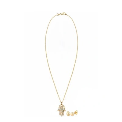 Afbeelding van Elli Glass Crystal Oorbellen goldcoloured, Dames, Maat: 45, Gold coloured