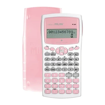 Afbeelding van Wetenschappelijke rekenmachine Milan M240 Wit Roze 16,7 x 8,4 1,9 cm