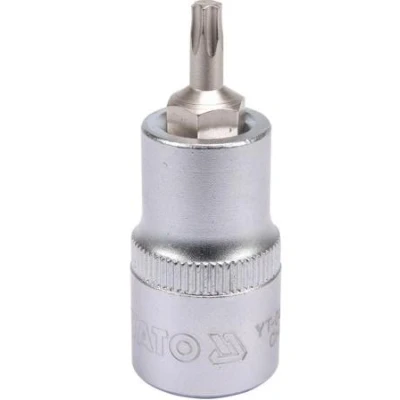 Afbeelding van YATO YT 04312 Steeksleutelelement 1/2 Torx DIN 3120 T27 Chroom vanadium staal, gereedschapsstaal