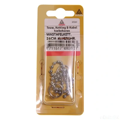 Afbeelding van Wastafelketting mess/v.chr 26cm Deltafix