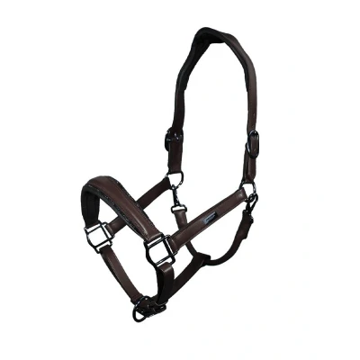 Image de Equestrian Stockholm SS&#039;24 Modern Breeze Glimmer Brown Anatomic Leather Halter