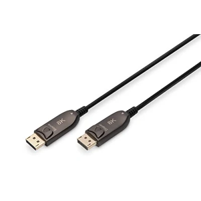 Image de DIGITUS Câble DisplayPort (M) pour 1.4 15 m bouton pression Active Optical Cable (AOC) support Dolby DTS HD Master Audio TrueHD FEC 4K 120 Hz 8K60Hz (7680 x 4320) noi