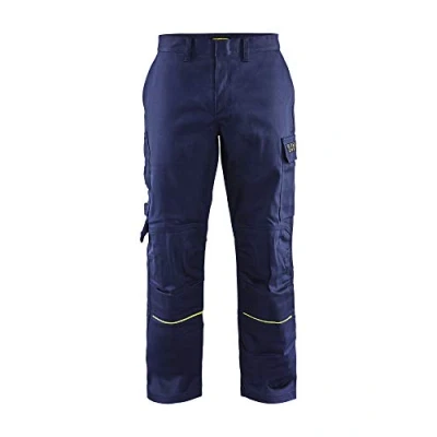 Afbeelding van Blaklader Lasbroek 1701 1501 Marine/High Vis Geel C44