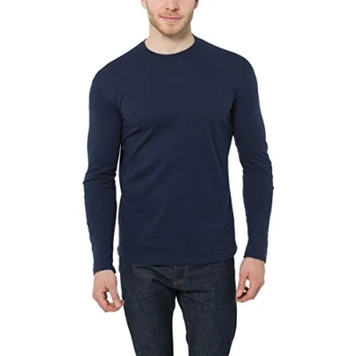 Afbeelding van Lower East Le133 Herenshirt met lange mouwen (5 stuks), Donker zwart