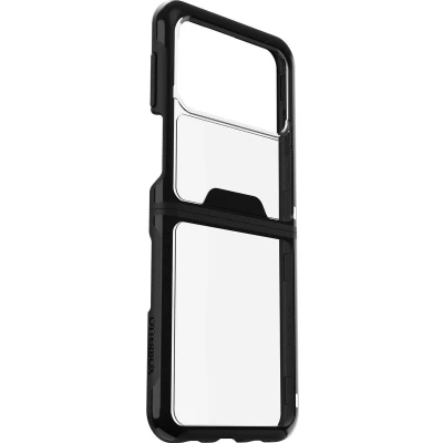 Afbeelding van OtterBox Symmetry Flex case geschikt voor Samsung Galaxy Z Flip3 5G Black Crystal Transparant &amp; Zwart