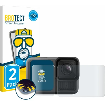 Afbeelding van BROTECT Screenprotector voor GoPro Hero 13 Black Folie Beschermfolie matte volledig dekking (2 Stuks)