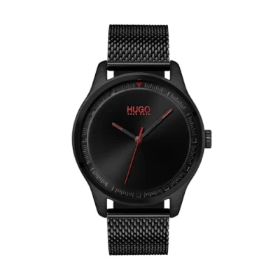 Afbeelding van Hugo Move 1530044 Horloge RVS Zwart Ø 42 mm