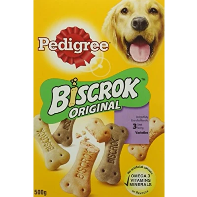 Afbeelding van 6x500g Biscrok in 3 Heerlijke Smaken Pedigree Hondensnacks