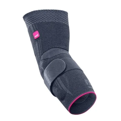 Afbeelding van medi Epicomed Uniseks elleboogbeschermer, zilver, maat IV, compressiebandage voor het stabiliseren van gewricht in de tennisarm of golfarm, aan beide zijden draagbaar, ademende elleboog