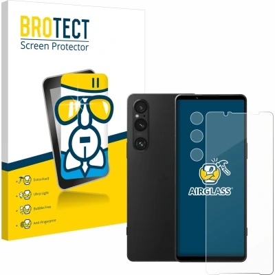 Afbeelding van BROTECT Screenprotector voor Sony Xperia 1 V (Voor+Camera) Folie Beschermfolie Beschermglas transparant