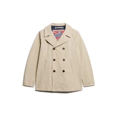 Afbeelding van Superdry THE Merchant Store PEA Jas, Heren, Maat: Large, Stone wash taupe brown