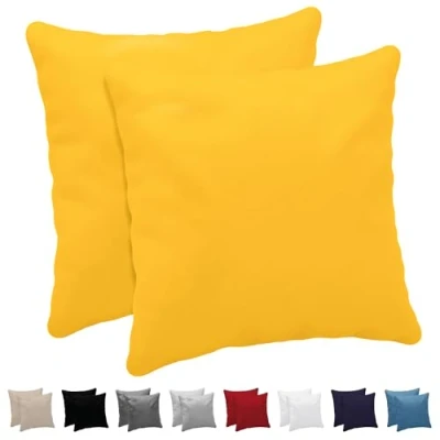 Afbeelding van Dreamzie Kussensloop, 80 x cm, 100% katoen, jersey, 150 g/m², beige, kussensloop duurzaam, hypoallergeen, voor kussens 2 stuks