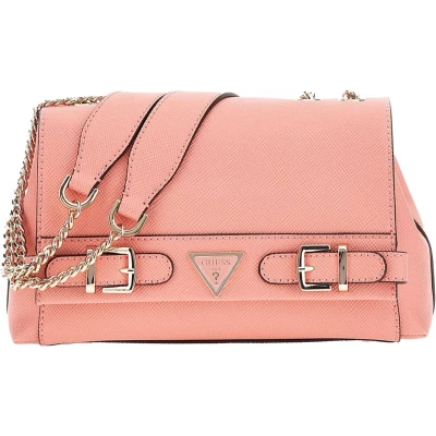 Afbeelding van GUESS Schoudertas Levante Convertible Xbody Flap Bag Coral Koraalrood
