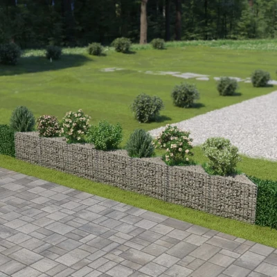 Afbeelding van Schanskorfmuur 450x30x50 cm gegalvaniseerd staal
