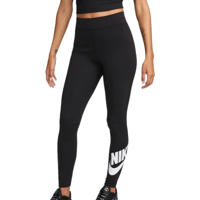 Afbeelding van Nike Sportswear W NSW Essntl GX HR Tight FTRA Legging, Dames, Maat: XS, Black/white