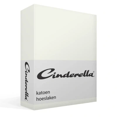Afbeelding van Cinderella Weekend Hoeslaken 1 Persoons 100% Katoen 80x200 cm Tot 25 matrashoogte Ivoor