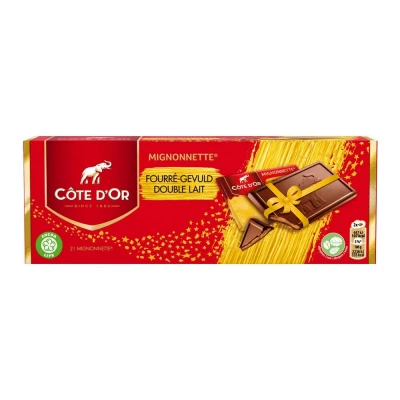 Afbeelding van Côte d&#039;Or Mignonnette Double Lait Melkchocolade 210 g (21x 10 g)