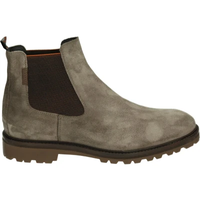 Afbeelding van Floris van Bommel Sturdi Korte laarzen, Heren, Maat: 41 1/3, Brown Veloursleer