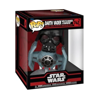 Afbeelding van Star Wars Darth Vader with the Advanced x1 Starfighter (Pop! Rides Deluxe) vinylfiguur 742 Funko Pop! meerkleurig