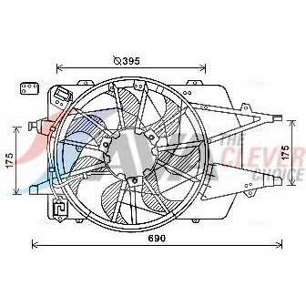 Afbeelding van Ava Cooling Ventilatormotor /wiel motorkoeling FD7577