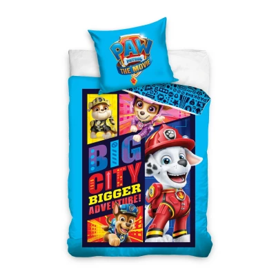 Afbeelding van PAW Patrol Dekbedovertrek Big City blauw 140 x 200 cm Katoen
