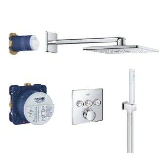 Afbeelding van Grohe Smartcontrol Comfortset compleet hoofddouche vierkant 310 Chroom