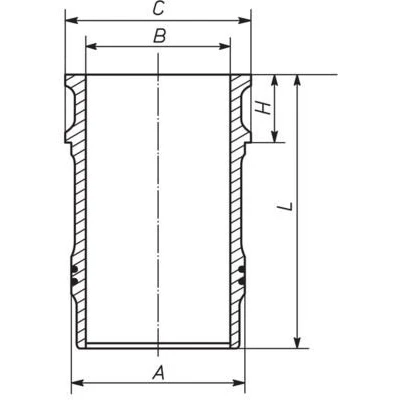 Afbeelding van MAHLE ORIGINAL 001 LW 00138 Cilindervoering