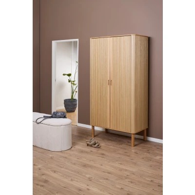 Afbeelding van Hjem Interiors Alva Eiken Halkast met 2 Deuren
