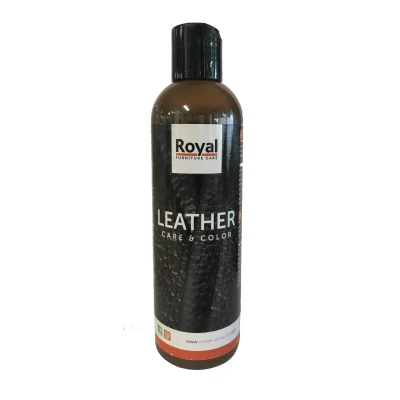Afbeelding van royal furniture care leather color 250ml, lichtbruin