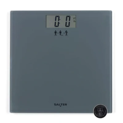 Afbeelding van Salter GGFEU16 Digitale badkamerweegschaal voor huisdieren en bagage, groot platform, gemakkelijk af te lezen lcd display, tarrafunctie, tapijtvoeten nauwkeurige metingen, 180 kg capaciteit