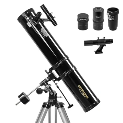Afbeelding van Omegon telescoop N 114/900 EQ 1, spiegeltelescoop met 114mm opening en 900mm brandpuntsafstand