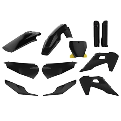 Afbeelding van Polisport Plastickit Husqvarna FC250 FC350 FC450 TC125 TC250 2019 2022 Zwart