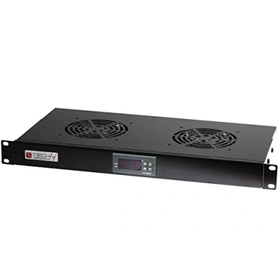 Afbeelding van LogiLink FAU02FB 19 inch 2 x Ventilator voor patchkast Zwart