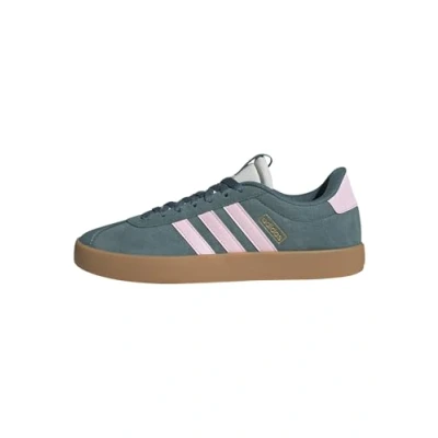 Image de adidas Femme VL COURT 3.0 SHOES, Preloved Teal/Clear Pink/Gold Metallic, 41 1/3 EU