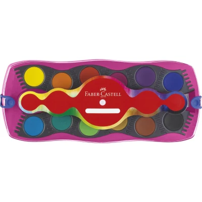 Afbeelding van Waterverfdoos FC Connector 12 kleuren+1 tube regenboog