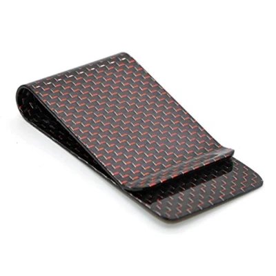 Afbeelding van Medifier Business heren bankbiljettenklemmen, Money, clip, koolstofvezel, creditcardhouder, goudkleurig, Rood, Modern