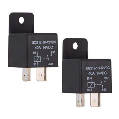 Afbeelding van Ehdis 2 stuks auto relais 12V 40APM 4 pins Spst Kit Modelnummer: JD2912 1H 12VDC 40A 14VDC automatische schakelaars en starters