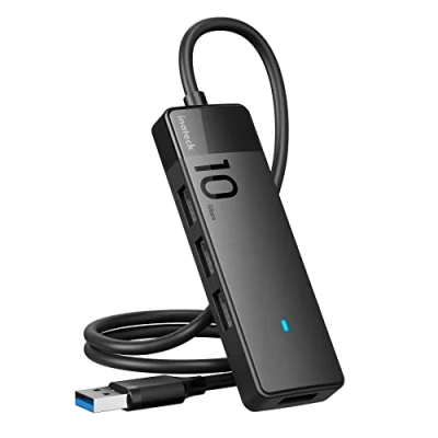 Afbeelding van Inateck USB 3.2 Gen 2 hub, splitter met 4 A poorten, 50 cm kabel, compatibel Windows 7/8/10/11, Mac OS, Linux