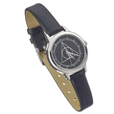 Afbeelding van The Carat Shop Harry Potter Deathly Hallows Horloge Zwart