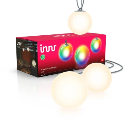 Afbeelding van Innr Smart Outdoor Globe Light 3 Pack [OGL 130 C ZLL]